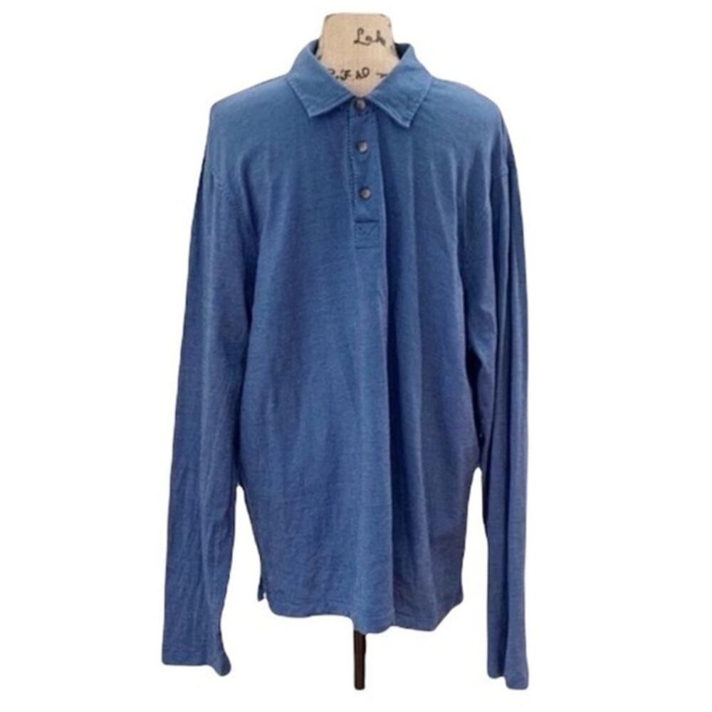 Michael Kors Men’s Long Sleeve Button Down Polo Shirt Size XXL